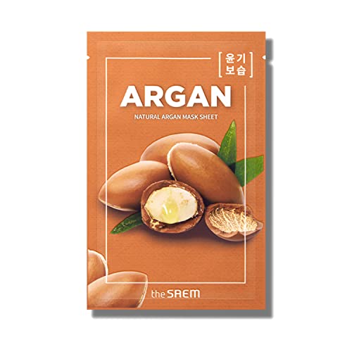 The Saem Natural Mask Sheet Argan Oil Face Pack for Radiant Skin