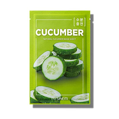 The Saem Natural Cucumber Mask Sheet for Hydration 1 Sheet