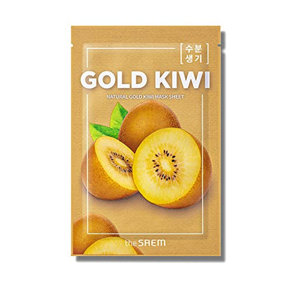 The Saem Official Japan Natural Mask Sheet Gold Kiwi 0055 1 Sheet Face Pack Face Mask Beauty Mask Korean Cosmetics