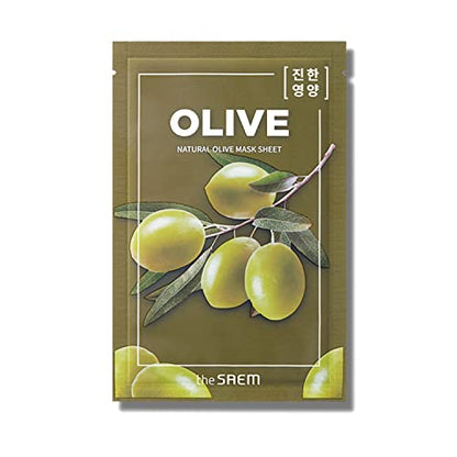 The Saem Official Japan Natural Mask Sheet Olive 0053 1 Sheet Face Pack Face Mask Beauty Mask Korean Cosmetics