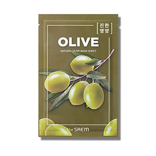 The Saem Official Japan Natural Mask Sheet Olive 0053 1 Sheet Face Pack Face Mask Beauty Mask Korean Cosmetics