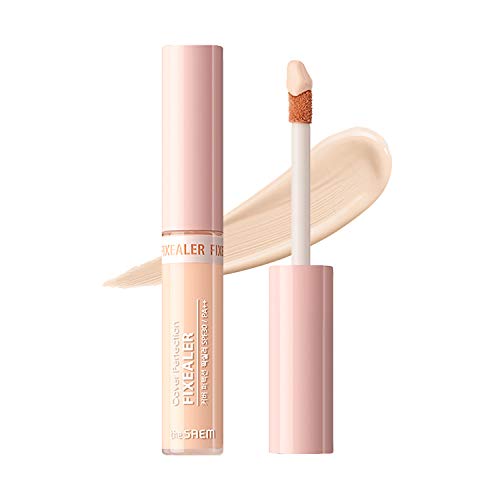 The Saem Concealer Cover Perfection Fixer 6.5g Smudge-Proof Formula