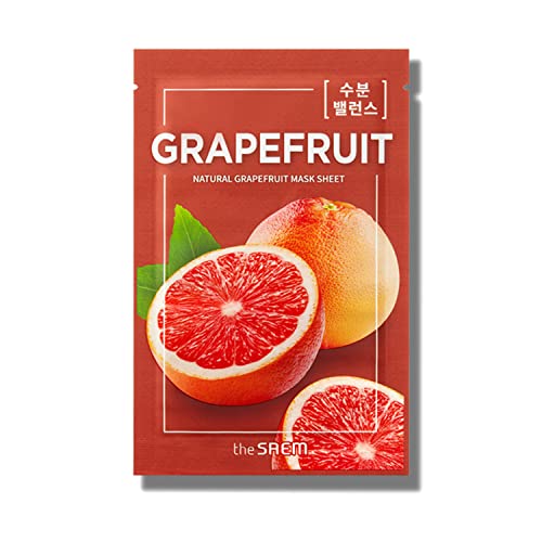 The Saem Natural Mask Sheet Grapefruit Hydrating Face Pack