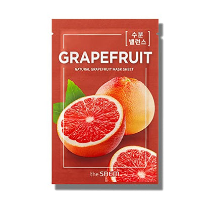The Saem Natural Mask Sheet Grapefruit Hydrating Face Pack