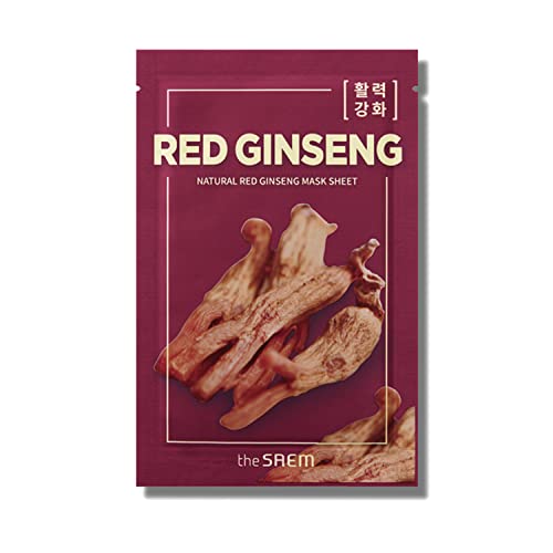 The Saem Natural Mask Sheet Red Ginseng Face Pack 1 Sheet