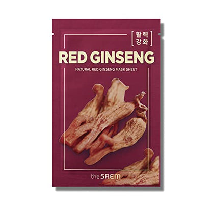 The Saem Natural Mask Sheet Red Ginseng Face Pack 1 Sheet