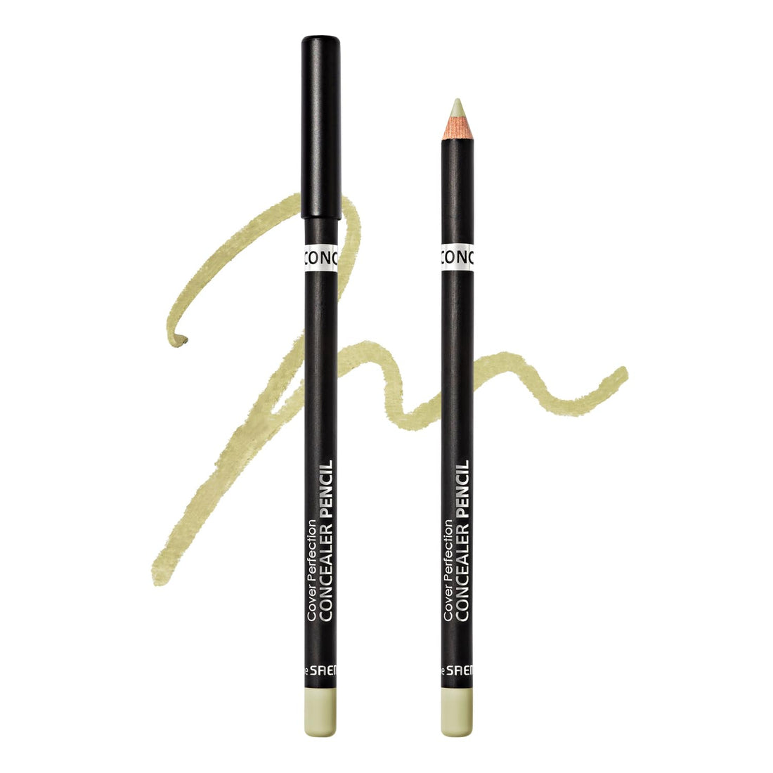 The Saem Cover Perfection Concealer Pencil Green Beige 2g for Flawless Skin