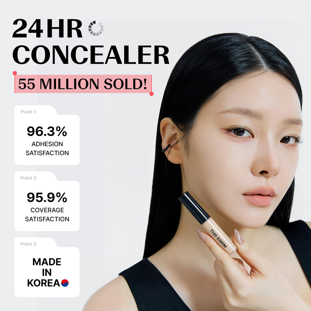 The Saem Cover Perfection Tip Concealer 6.5g Contour Beige