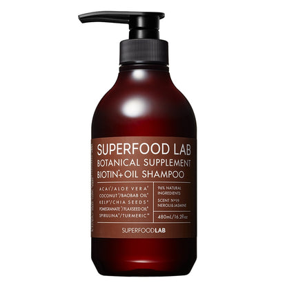 THE SUPERFOOD LAB Scalp Oil Moist Shampoo 480ml with Natural Ingredients