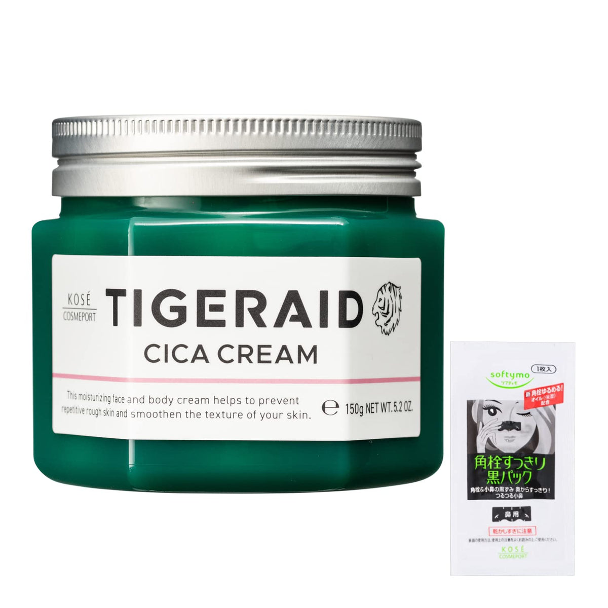TIGER AID CICA Repair Cream 150g for Hydration and Skin Care