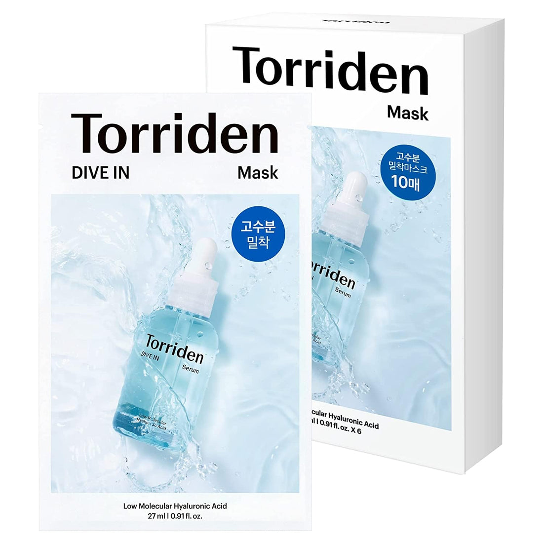 TORRIDEN Dive In Mask 10 Sheets Hydrating Face Pack for Daily Use
