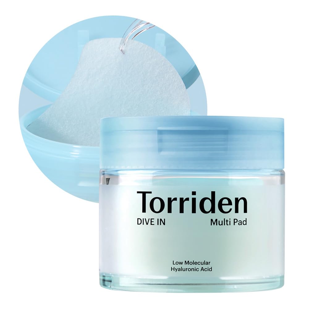 TORRIDEN Dive In Multi Pads 80 Sheets Hydrating Toner for Japanese Skincare