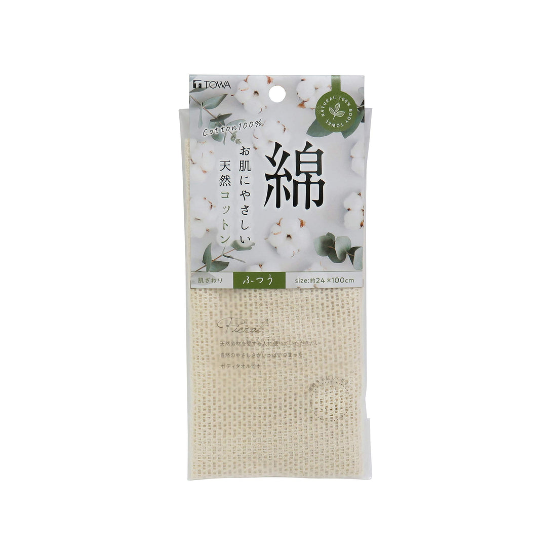 Touwasangyou Pueraru Cotton Body Towel, Regular 24 × 100cm