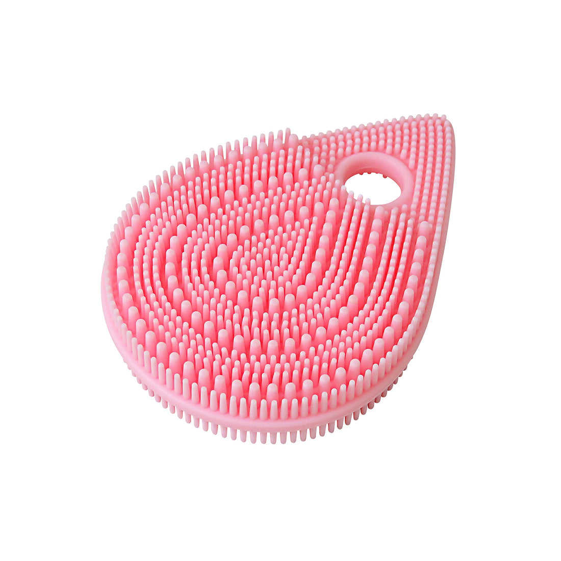 Touwasangyou Facial Silicone Massage Brush, Pink, Approx. 9.9 × 7 × 1.7 cm