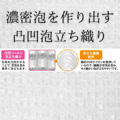 Touwasangyou Super Foam Nylon Towel Ultra Soft for Japanese Skincare