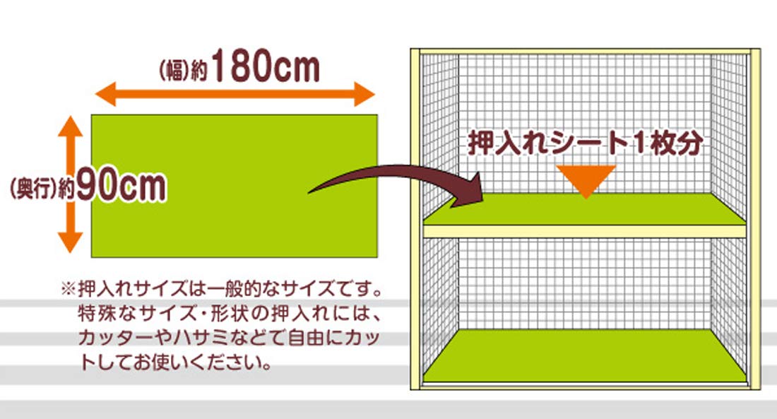 Touwasangyou Tapis de rangement anti-glissement pour placard 90x180cm