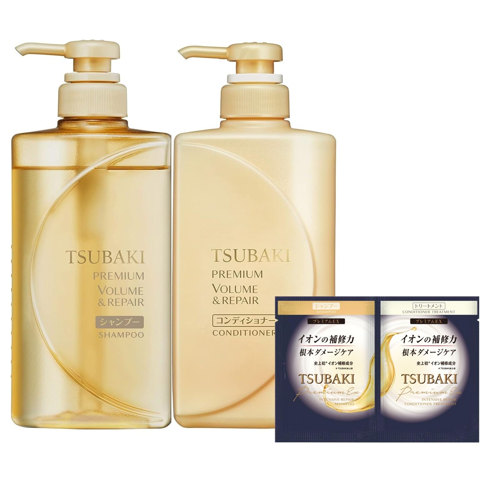 TSUBAKI Premium Volume &amp; Repair Shampoo and Conditioner Set 490ml