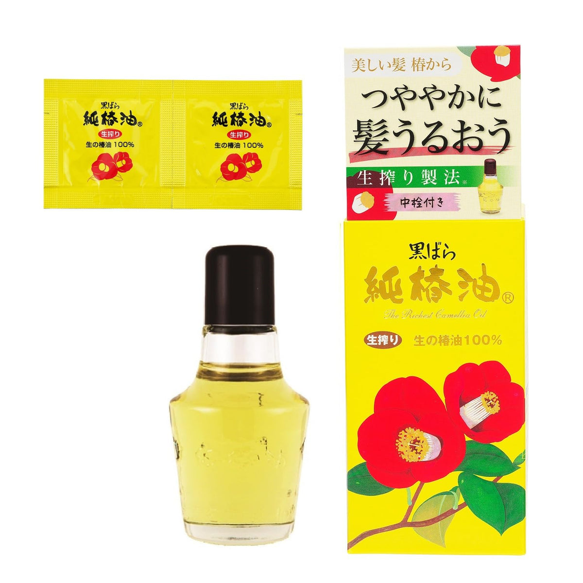 Tsukubaï Huile de Camélia 72ml Traitement Capillaire Multi-Usages