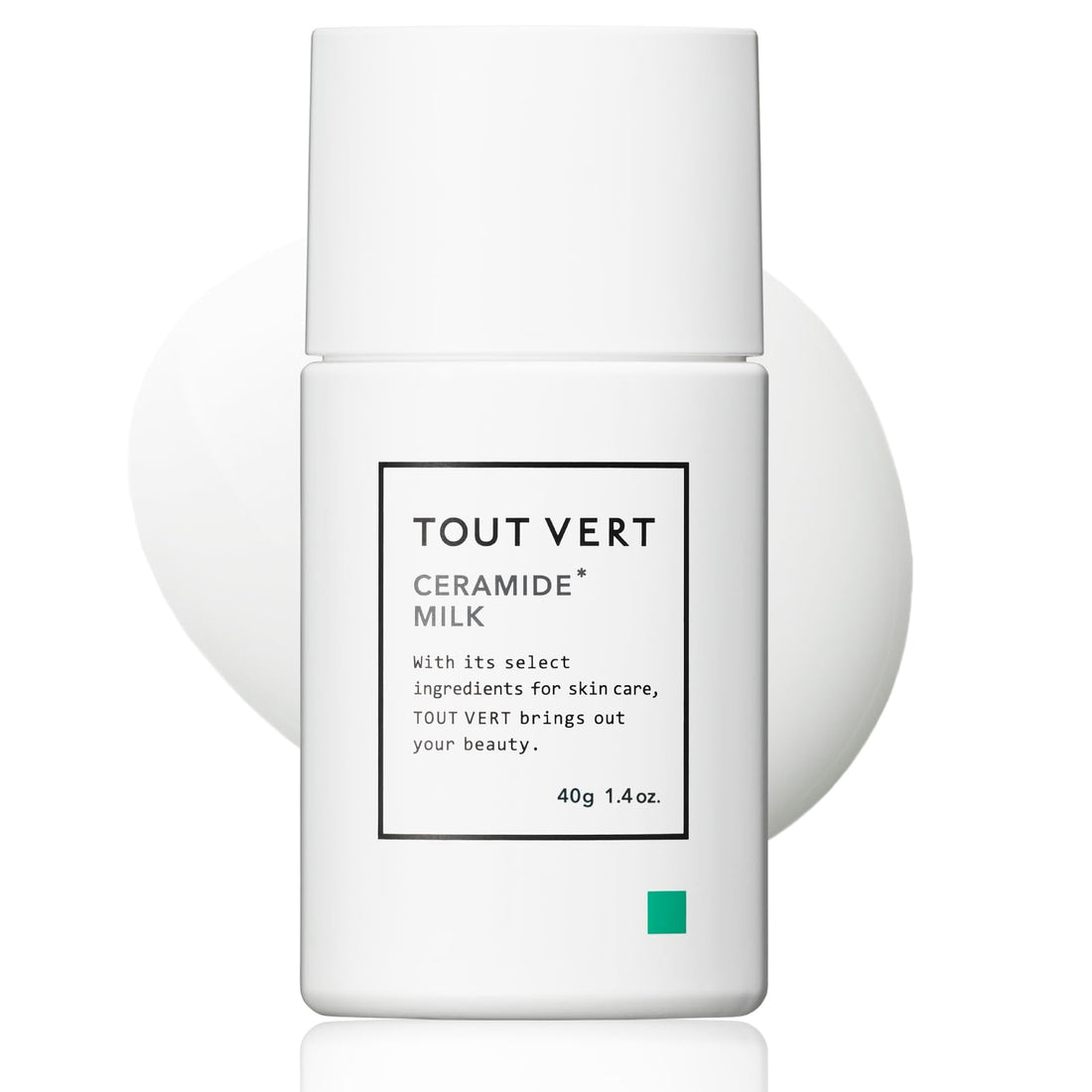 Tout Vert Ceramide Milk 40g Lightweight Moisturizer for Japanese Skincare