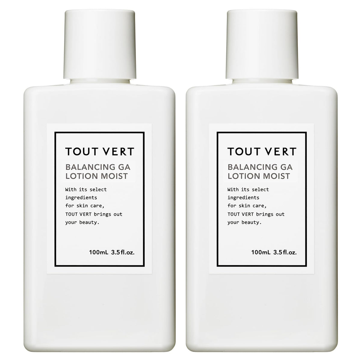 Tout Vert Lotion Hydratante Équilibrante 100mL x 2 pour Soin de la Peau