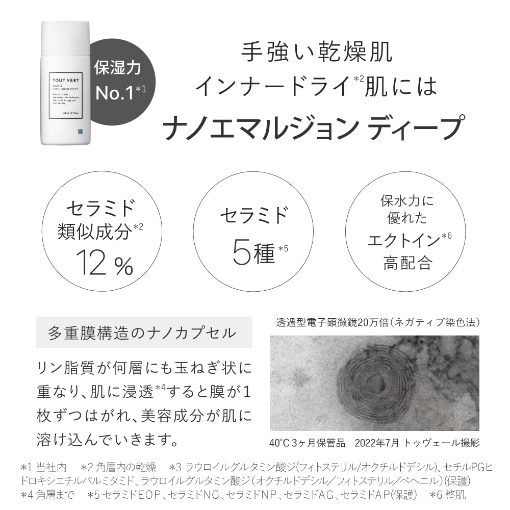 Tout Vert Lotion Émulsion Hydratante 60mL avec Céramide