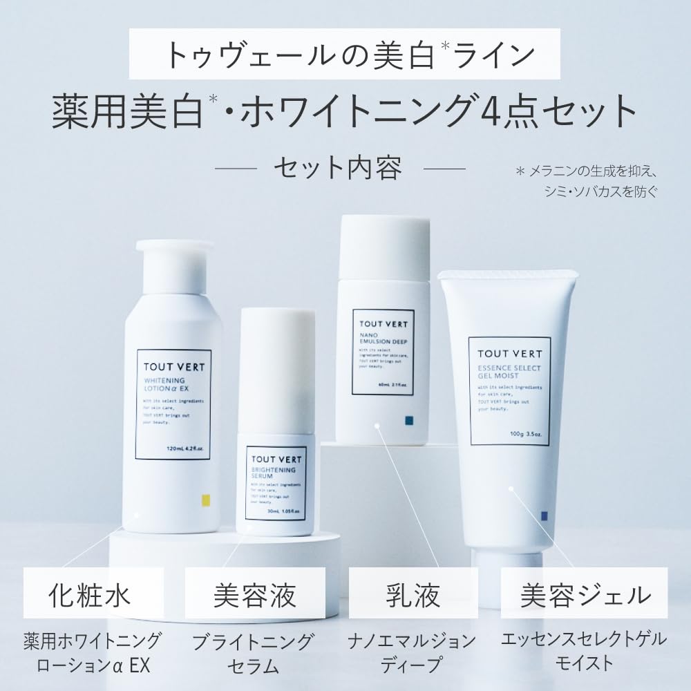Tout Vert Trial Set with Hydrating Lotion and Serum for Japanese Skincare