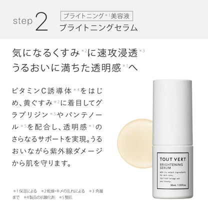 Tout Vert Trial Set with Hydrating Lotion and Serum for Japanese Skincare