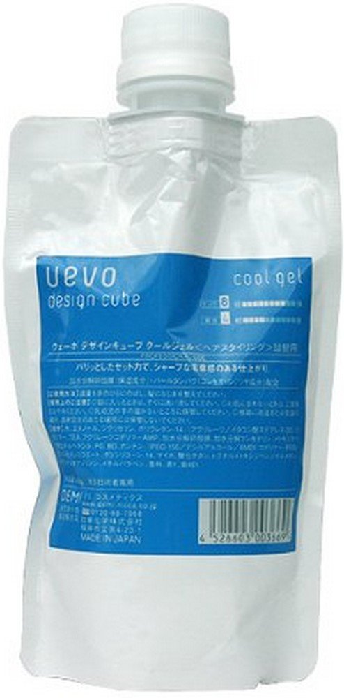 uevo design cube Cool Gel 200g Strong Hold Hair Wax