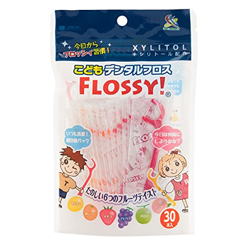 UFC Supply Kids Dental Floss Flossy 30 Pieces with Fun Flavors