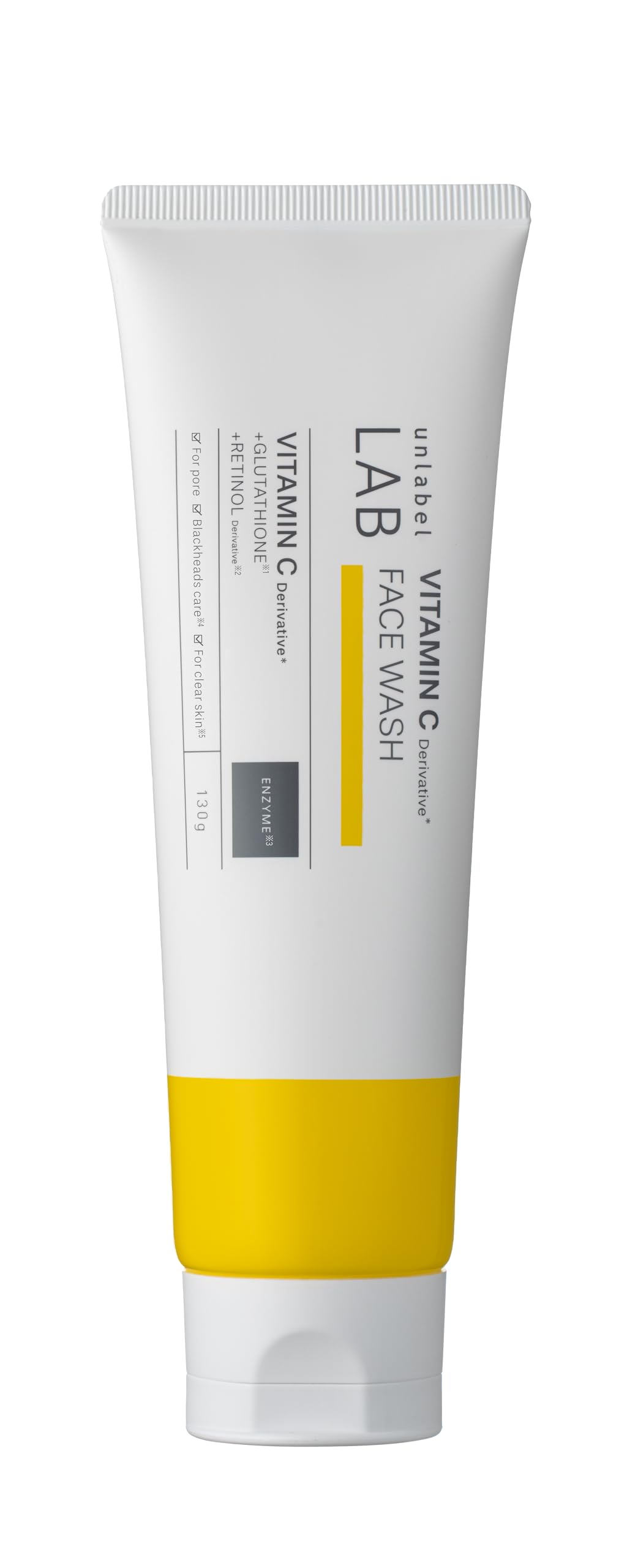 unlabel V Enzyme Cleansing Foam with Vitamin C and Retinol 130g