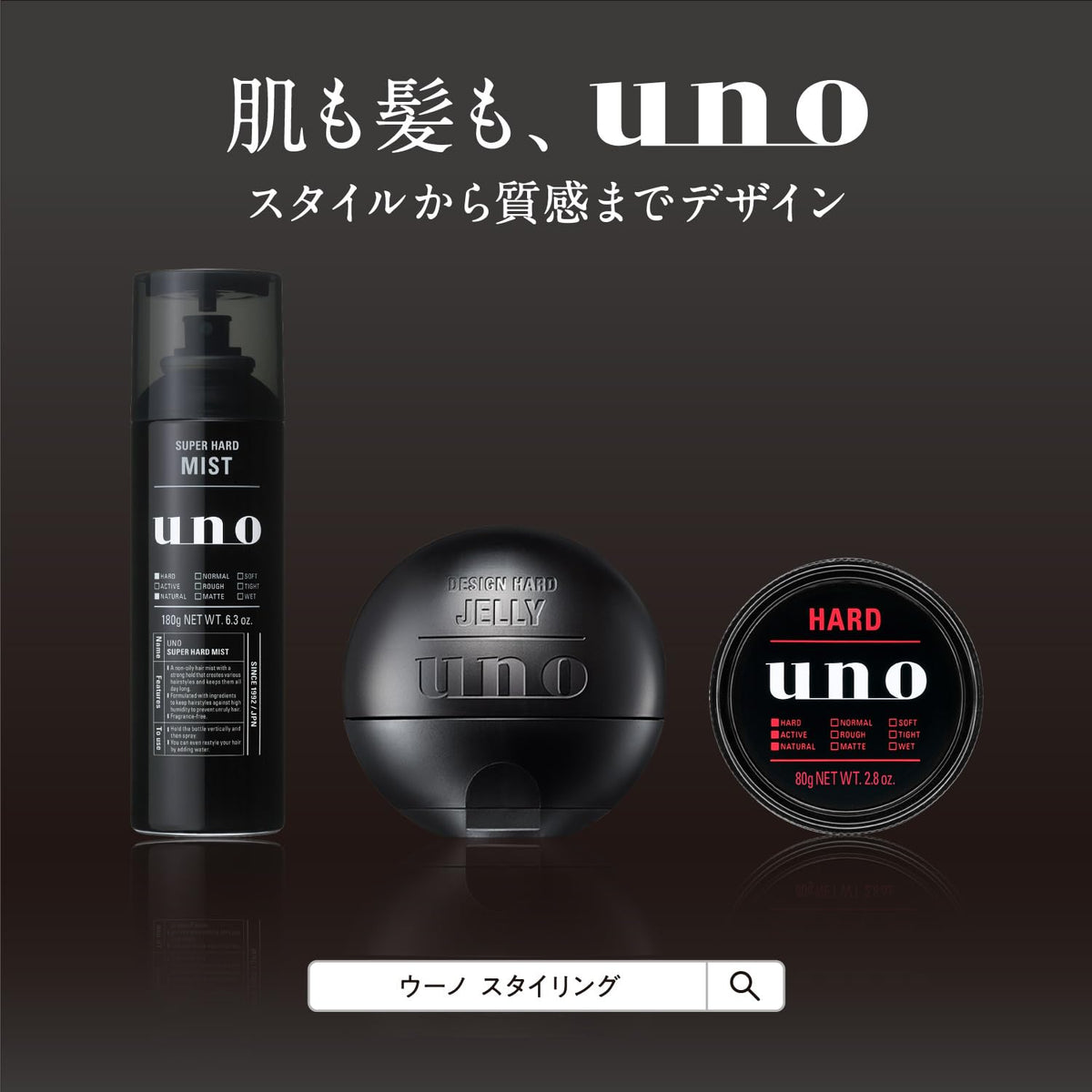 UNO Matte Effect Styling Wax Duo Set for Men