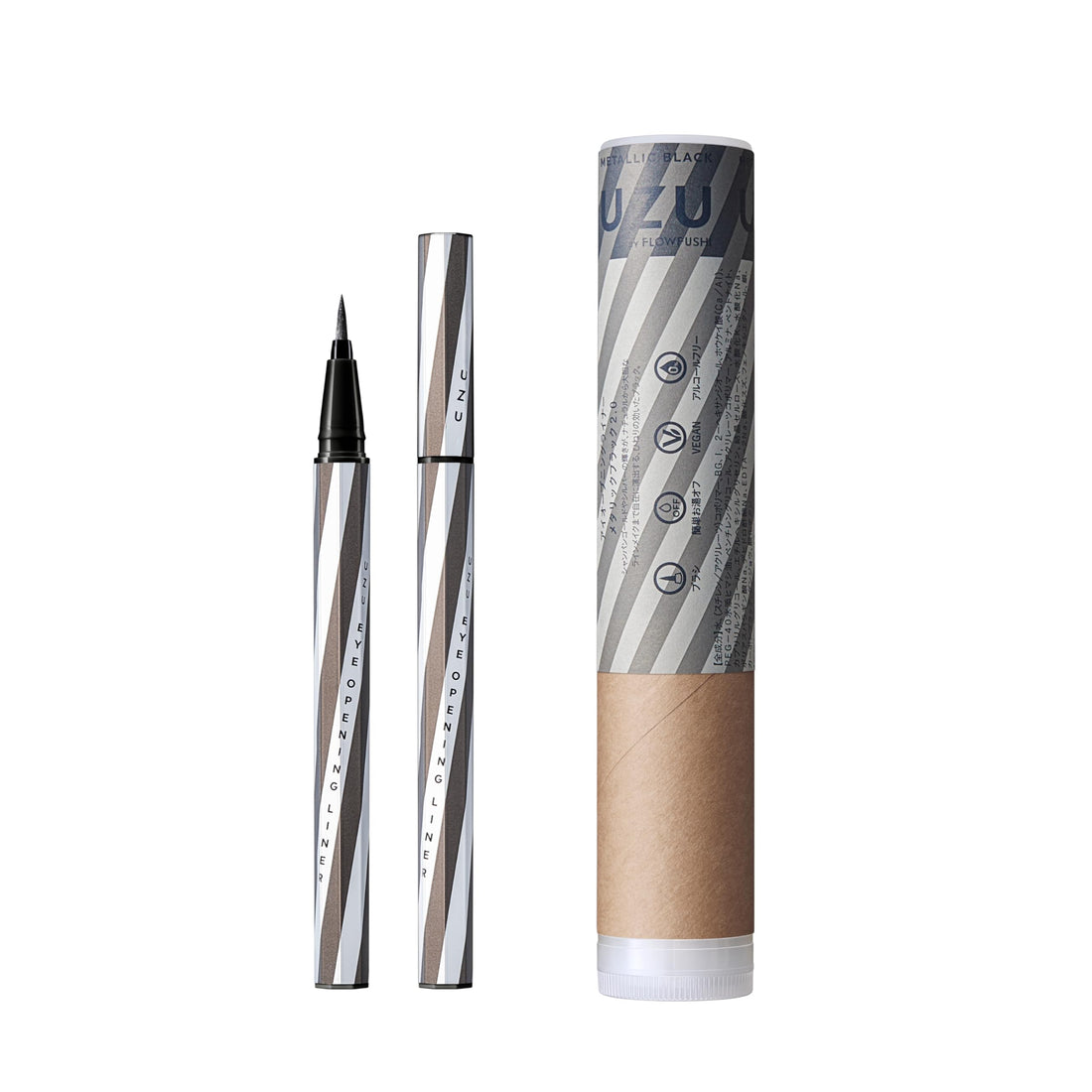 UZU Liquid Eyeliner Metallic Black 0.55ml for Stunning Eyes