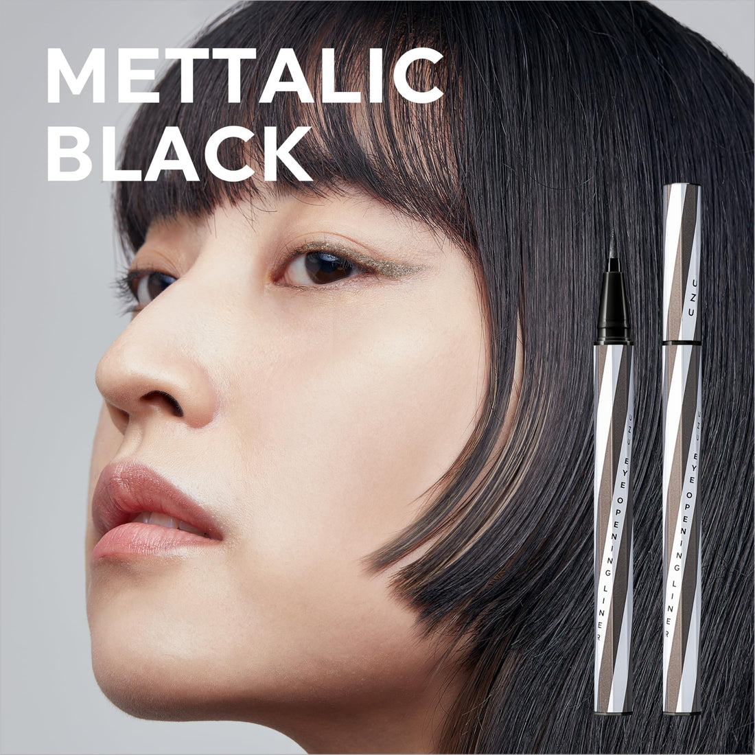UZU Liquid Eyeliner Metallic Black 0.55ml for Stunning Eyes