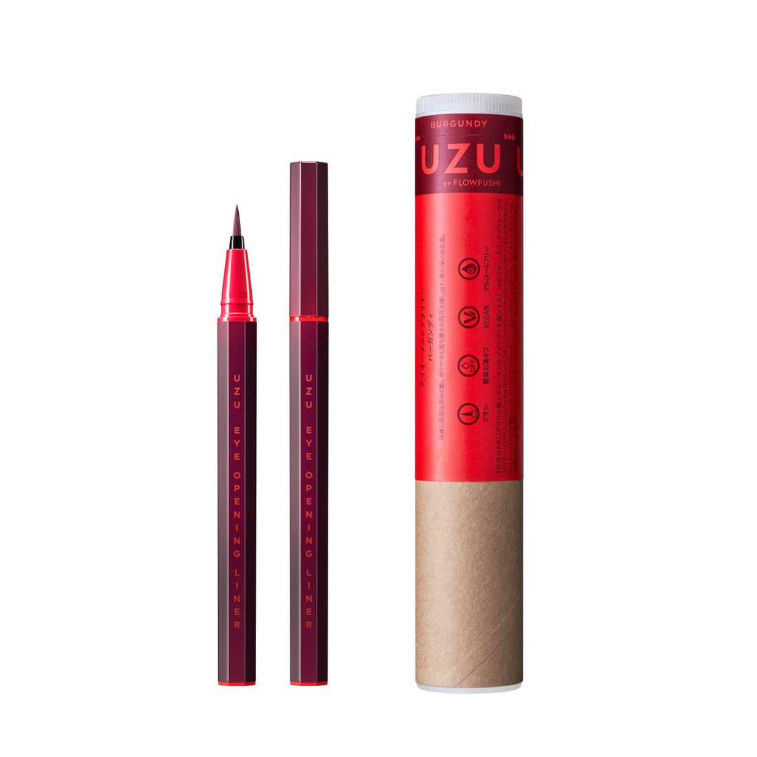 UZU Liquid Eyeliner Burgundy 0.55ml Alcohol Free