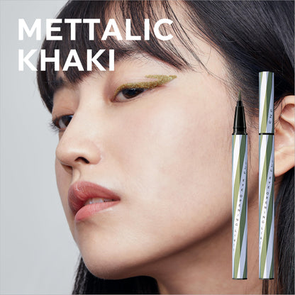 UZU Liquid Eyeliner Metallic Khaki 0.55ml for Japanese Beauty