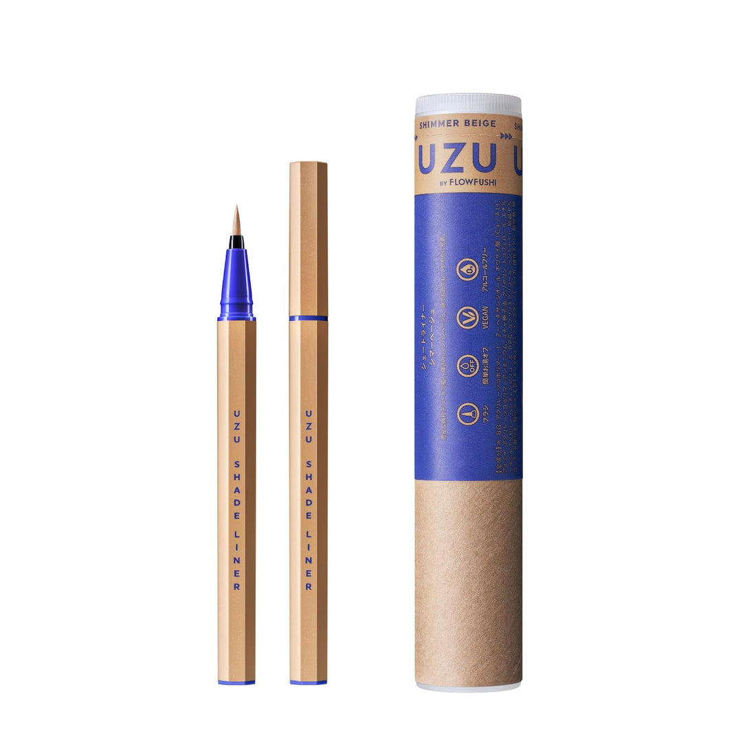 UZU Eye Opening Liner Shimmer Beige Liquid Eyeliner 0.55ml