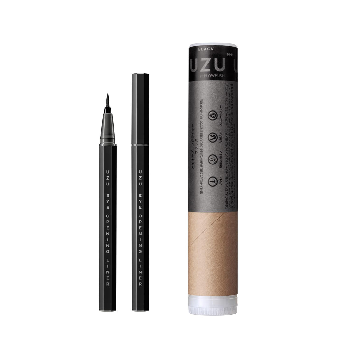 UZU Liquid Eyeliner Black Made with Bamboo Charcoal 0.55ml
