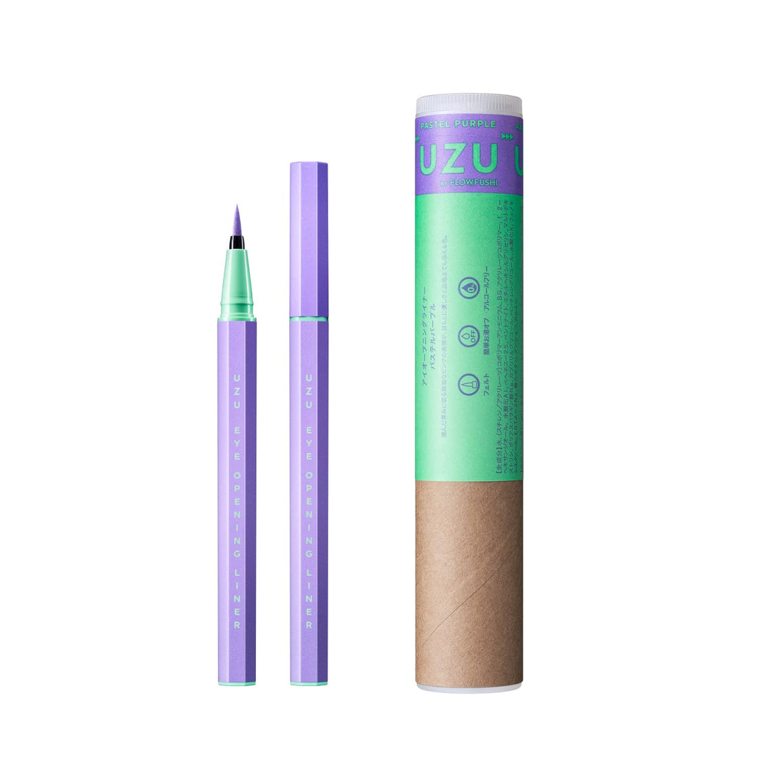 UZU Liquid Eyeliner Pastel Purple 0.55ml Alcohol-Free