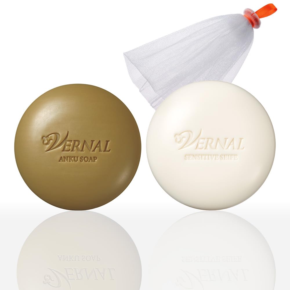 VERNAL W Wash Set for Gentle Cleansing with 90g Soaps