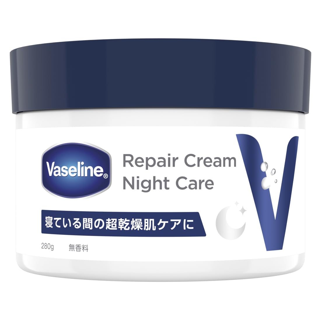 Vaseline Crème de Réparation Soin de Nuit 280g pour Peaux Très Sèches