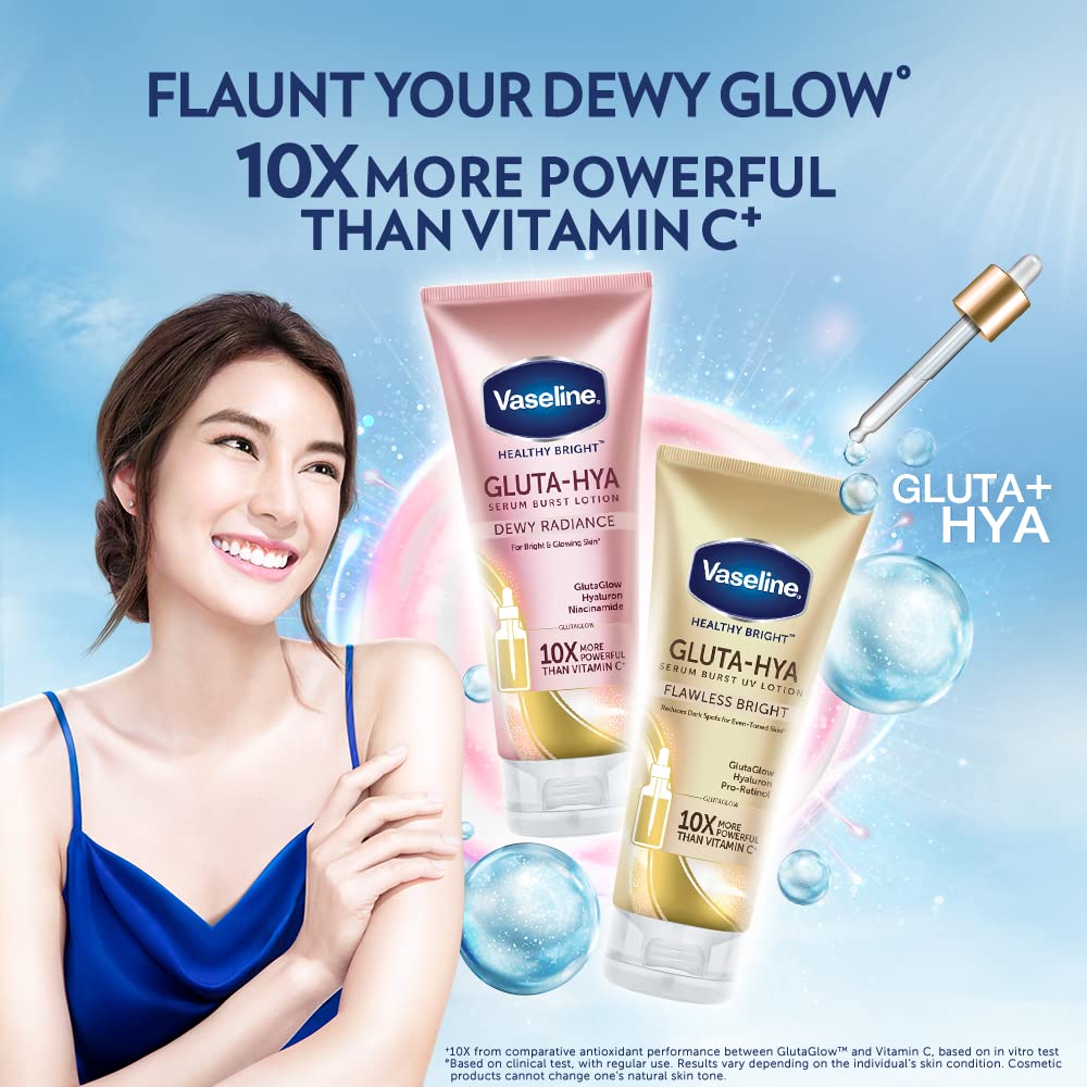 Vaseline Gluta-Hya Healthy Bright Serum Burst UV Lotion 330ml