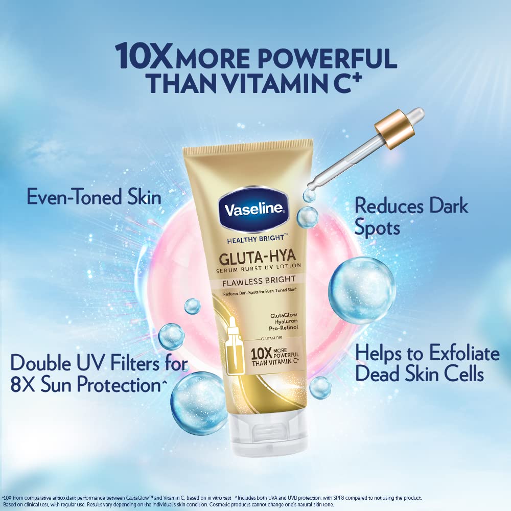 Vaseline Gluta-Hya Healthy Bright Serum Burst UV Lotion 330ml