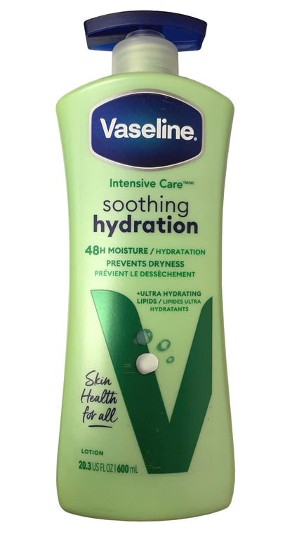 Vaseline Aloe Soothe Lotion 600ml Hydrating Body Lotion