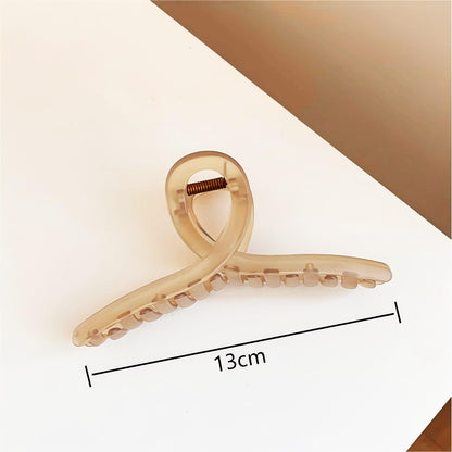 Vigetto Large Hair Clip for Thick Hair in Matte Brown