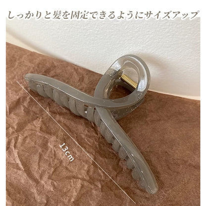 Vigetto Large Hair Clip for Thick Hair Light Gray
