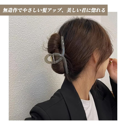 Vigetto Large Hair Clip for Thick Hair Light Gray