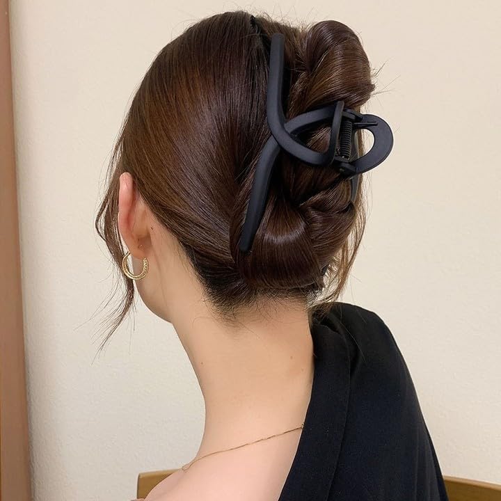 Vigetto Large Hair Clip for Thick Hair in Matte Black