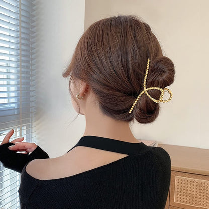 Vigetto Large Hair Clip for Thick Hair - Shiny Gold