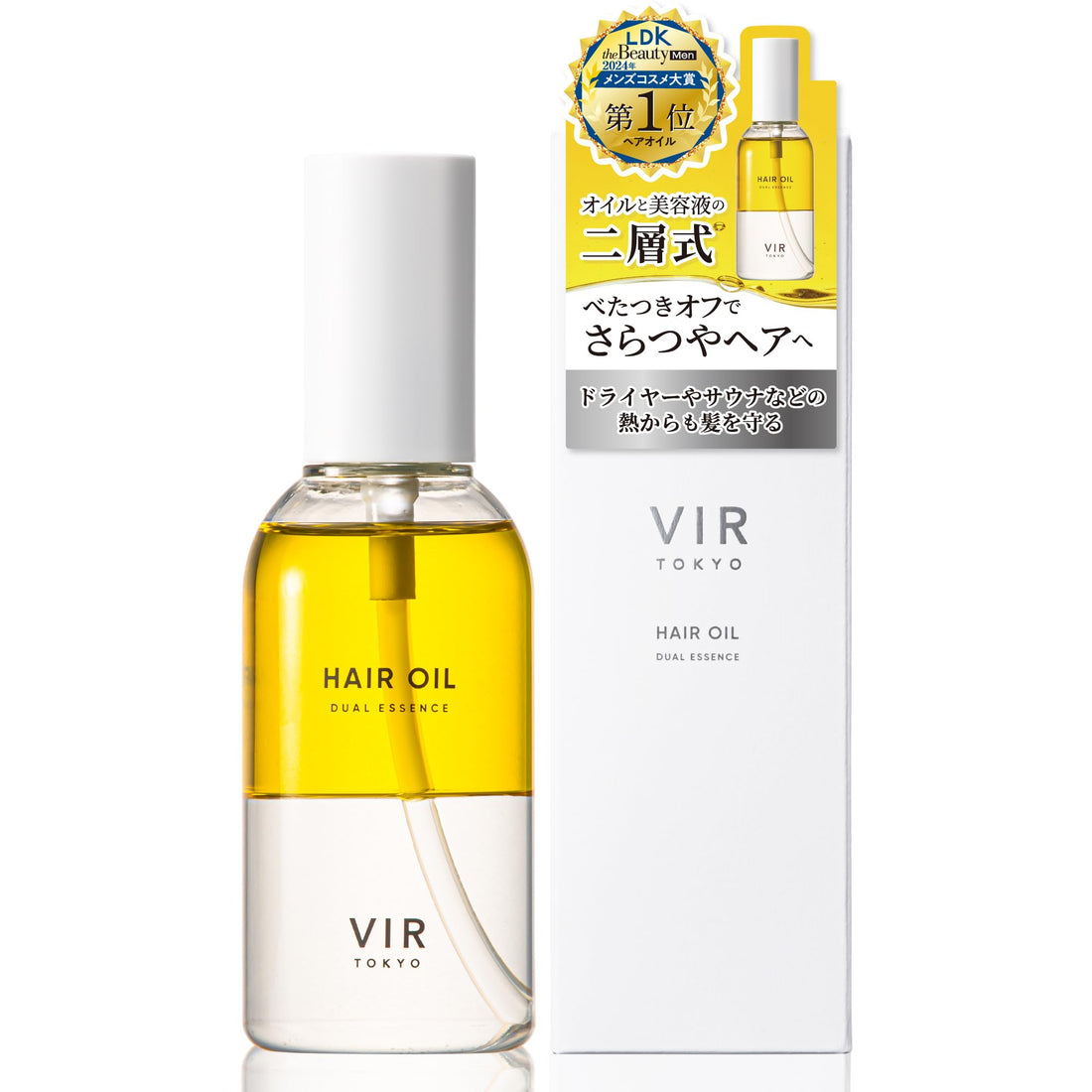 VIR TOKYO Huile Capillaire DUAL ESSENCE 120ml Traitement Hydratant