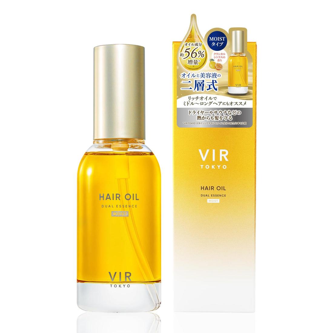 VIR TOKYO Huile Capillaire Moist 100ml avec 56% d&